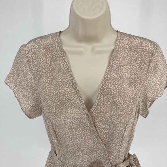 Rungolee Womens NWT Silk Wrap Dress Sz XXS Dainty Event Glam Party Animal Print - Picture 3 of 15
